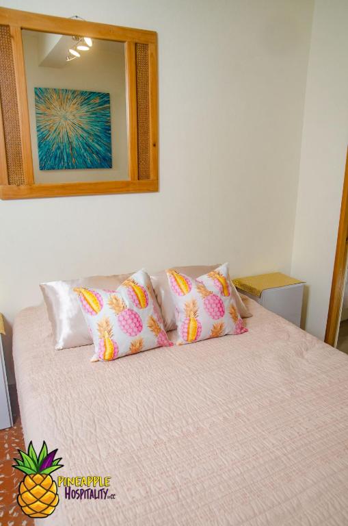 Postel nebo postele na pokoji v ubytování pineapple hospitality