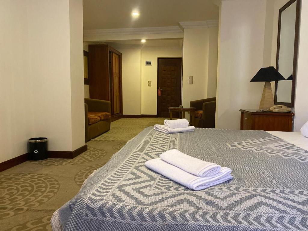 Postel nebo postele na pokoji v ubytování Bianchi Hotel