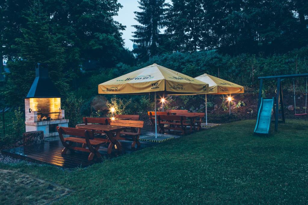 Zahrada ubytování Apartmány Barto21