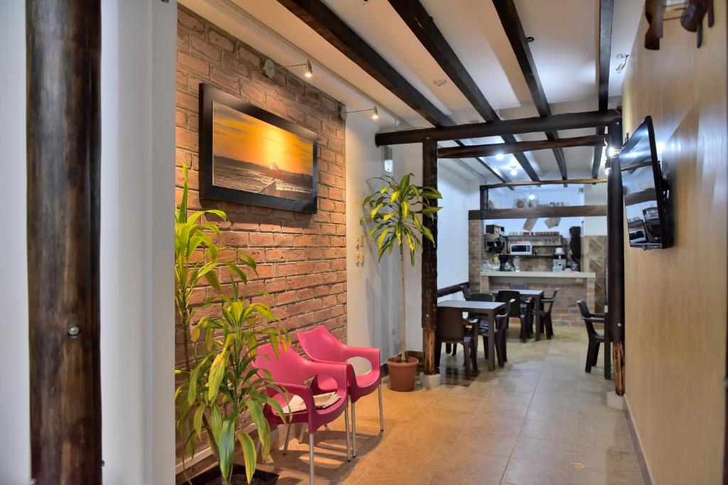 Posezení v ubytování Hotel La Barca