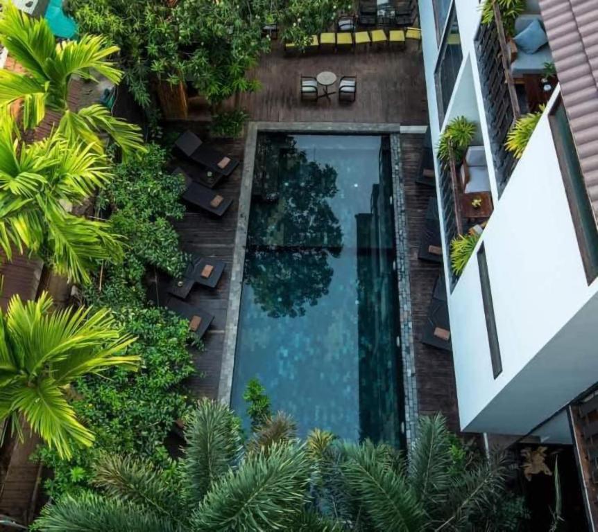 Bazén v ubytování King Rock Boutique Hotel nebo v jeho okolí