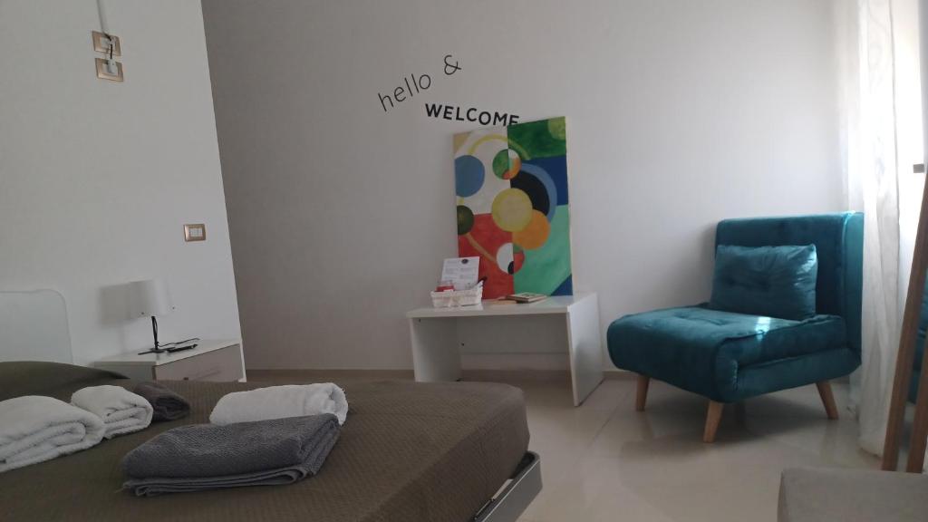 Posezení v ubytování B&B Le perle fg