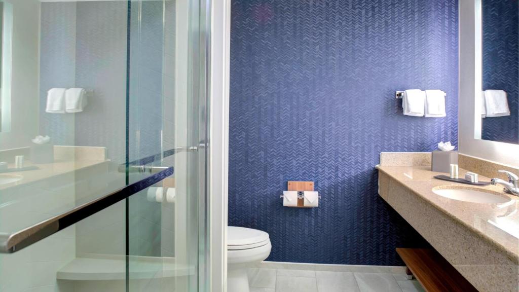 Fairfield Inn & Suites by Marriott Virginia Beach Oceanfront - Gastkamer, 1 Koning, Oceaan, Balkon