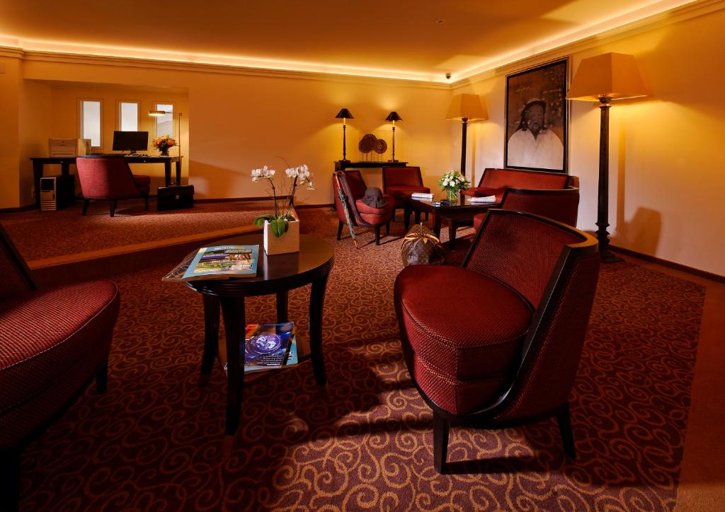 Posezení v ubytování Hôtel de la Paix Lausanne