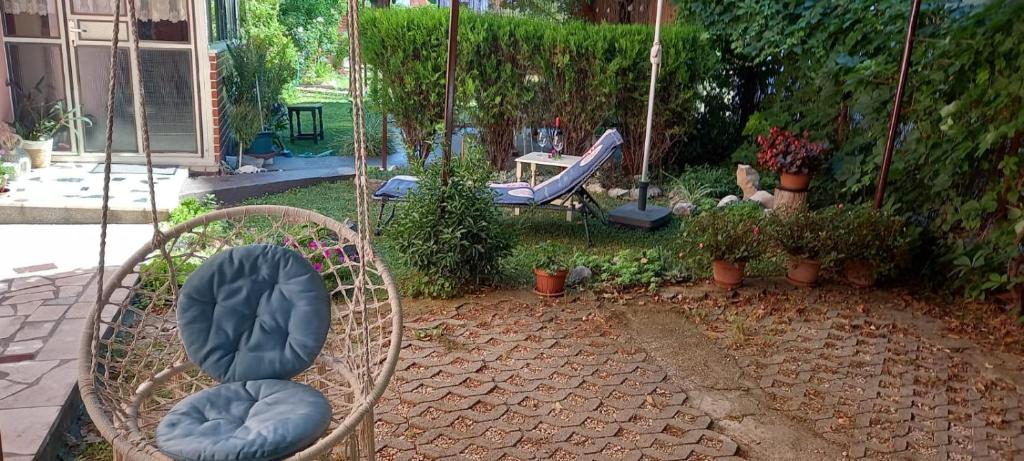 Vonkajšia záhrada v ubytovaní Apartman Seashell