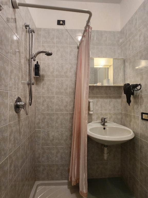 Koupelna v ubytování Hotel 2 Palme