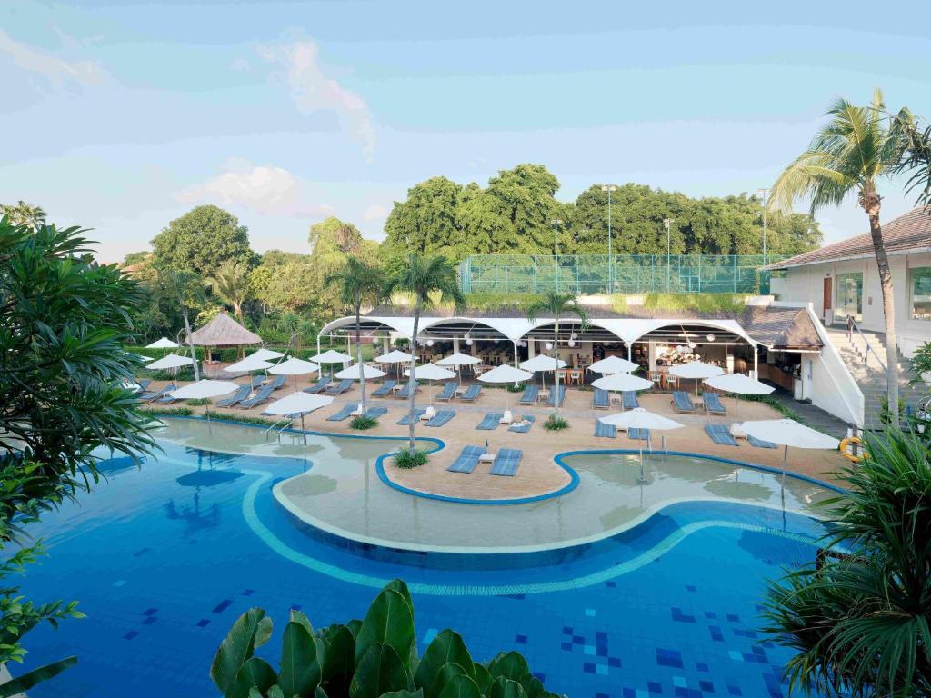 a view of the pool at a resort at Blu-Zea Resort by Double-Six in Seminyak