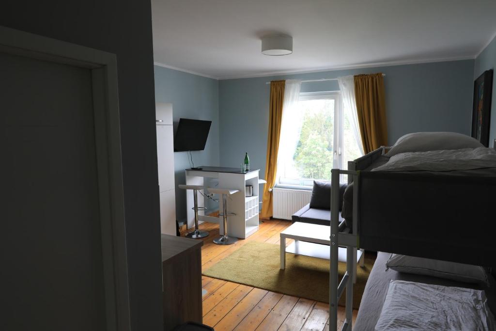 Μια τηλεόραση ή/και κέντρο ψυχαγωγίας στο Centauren Apartment 06 Stylish & zentral Bremen