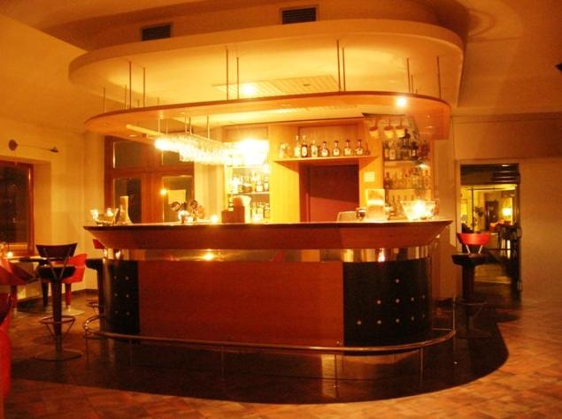 Lounge nebo bar v ubytování Hotel Gold
