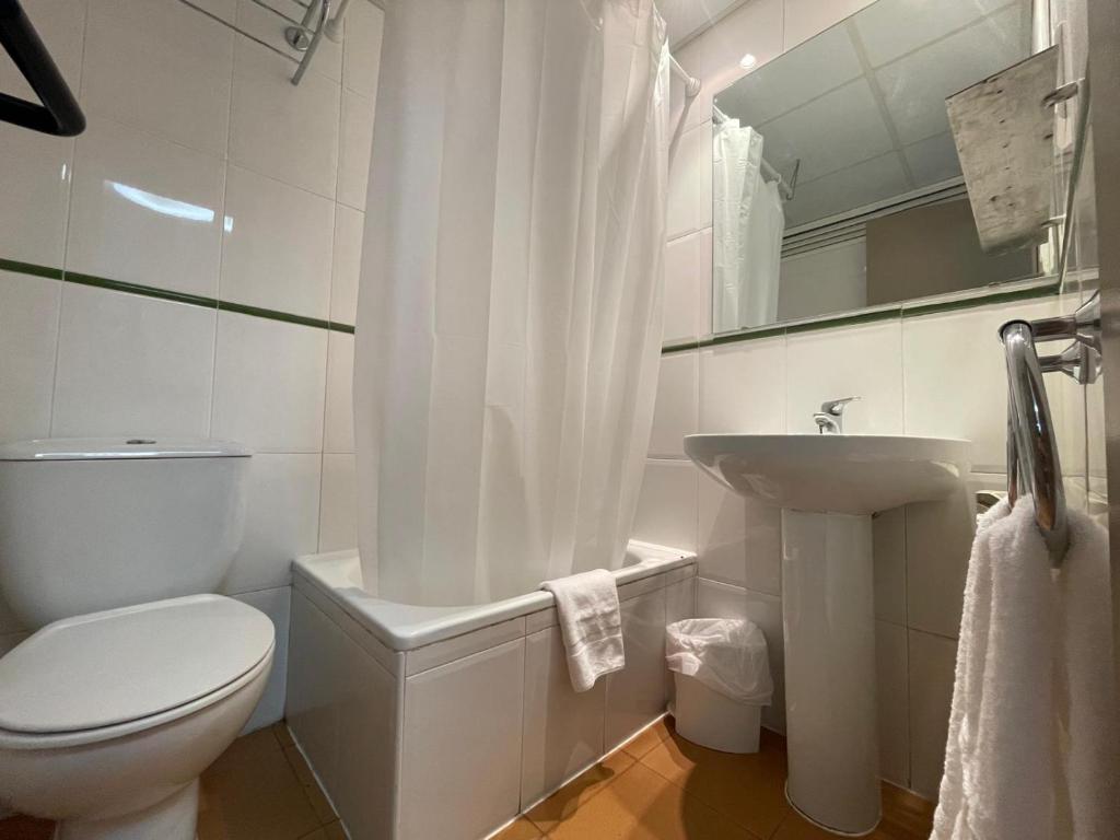 Koupelna v ubytování Hotel Taüll