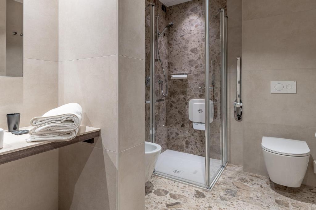Koupelna v ubytování Hotel Ariston