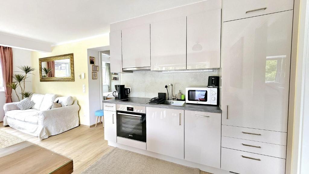 Kuchyň nebo kuchyňský kout v ubytování "Casa Antonio" 3 Gehminuten Strandbad Sekirn, inkl Seezugang