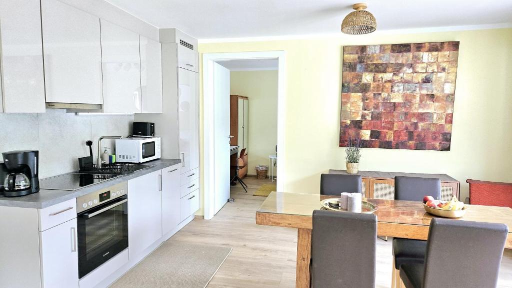 Kuchyň nebo kuchyňský kout v ubytování "Casa Antonio" 3 Gehminuten Strandbad Sekirn, inkl Seezugang