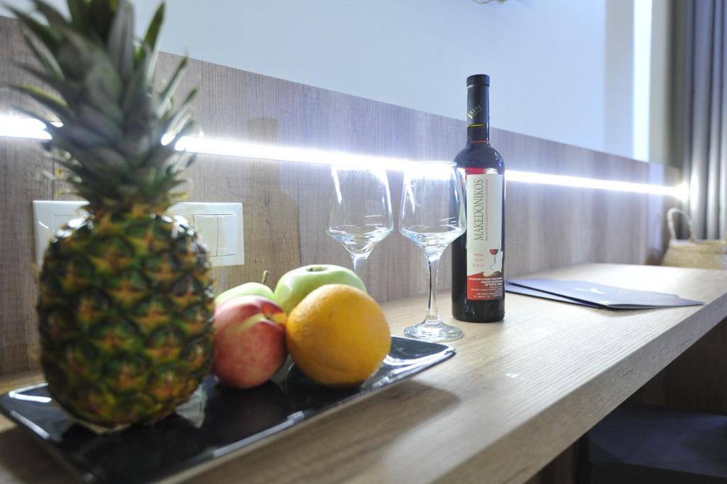 Nápoje v ubytování Hotel Yakinthos