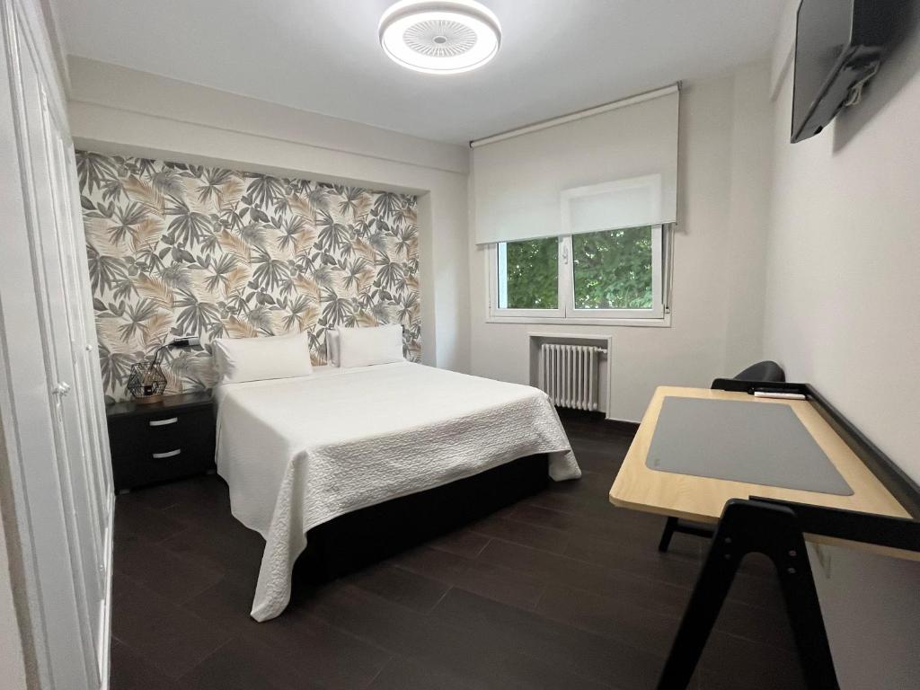 Posteľ alebo postele v izbe v ubytovaní Apartamento Anoeta