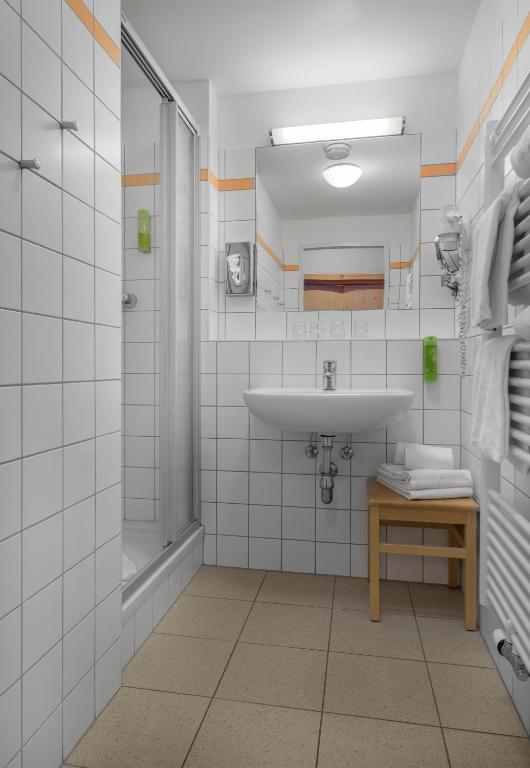 Koupelna v ubytování JUFA Hotel Gitschtal