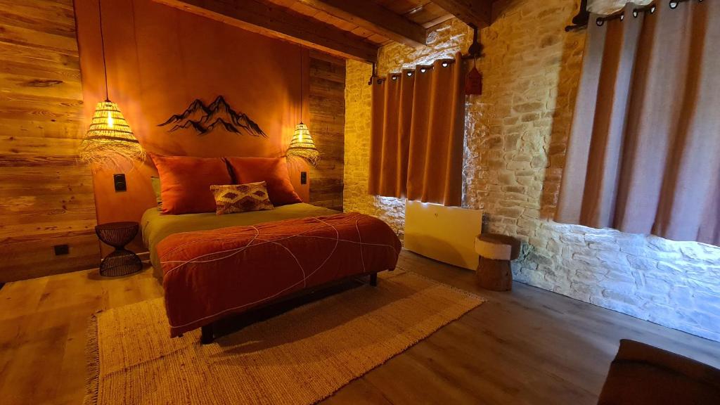 Le Refuge du Montagnard - Tweepersoonskamer Met Uitzicht Op Het Zwembad