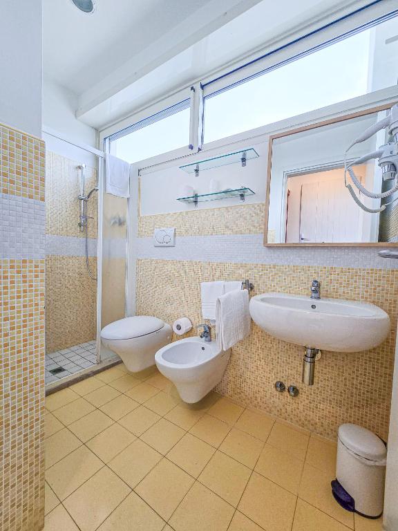 Koupelna v ubytování Hotel Avana Fronte Mare