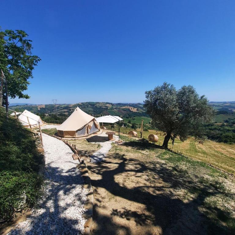 Příroda nedaleko luxury tent