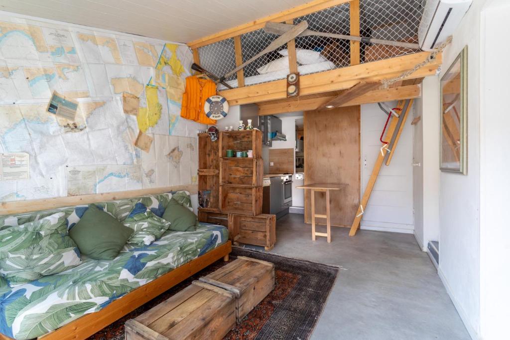 Posezení v ubytování Repaire Des Pirates Sainte Marie