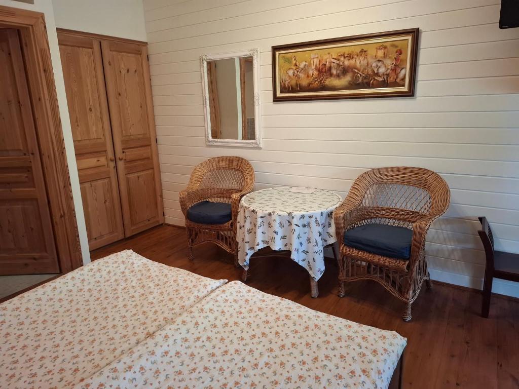 Postel nebo postele na pokoji v ubytování Agyagos Vendégház