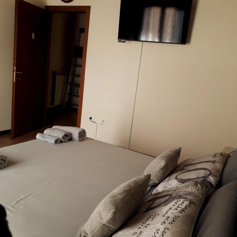 Postel nebo postele na pokoji v ubytování Beb ulivo