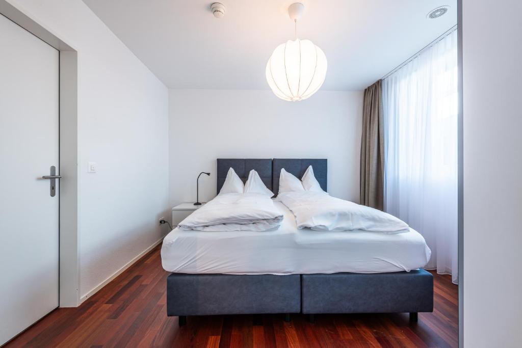 Postel nebo postele na pokoji v ubytování Ferienwohnung Attika