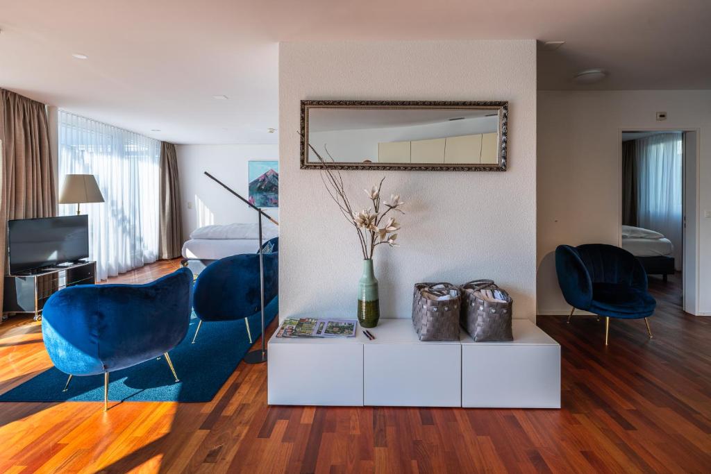 Posezení v ubytování Ferienwohnung Attika