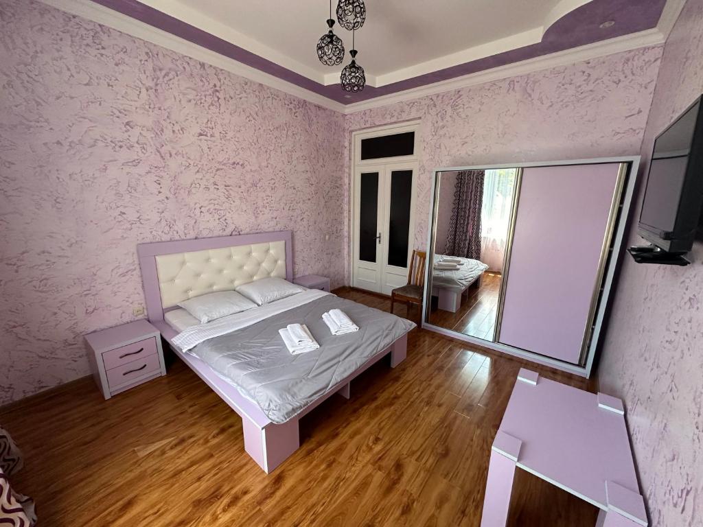 Postel nebo postele na pokoji v ubytování Inga's House