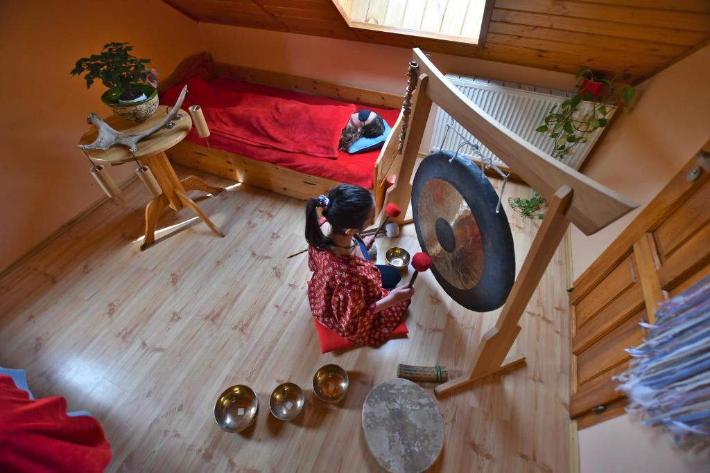 Posezení v ubytování Pensjonat Adam-Ski Zieleniec