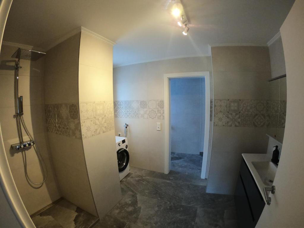 Koupelna v ubytování Ferienwohnung nähe Gmunden Top 4
