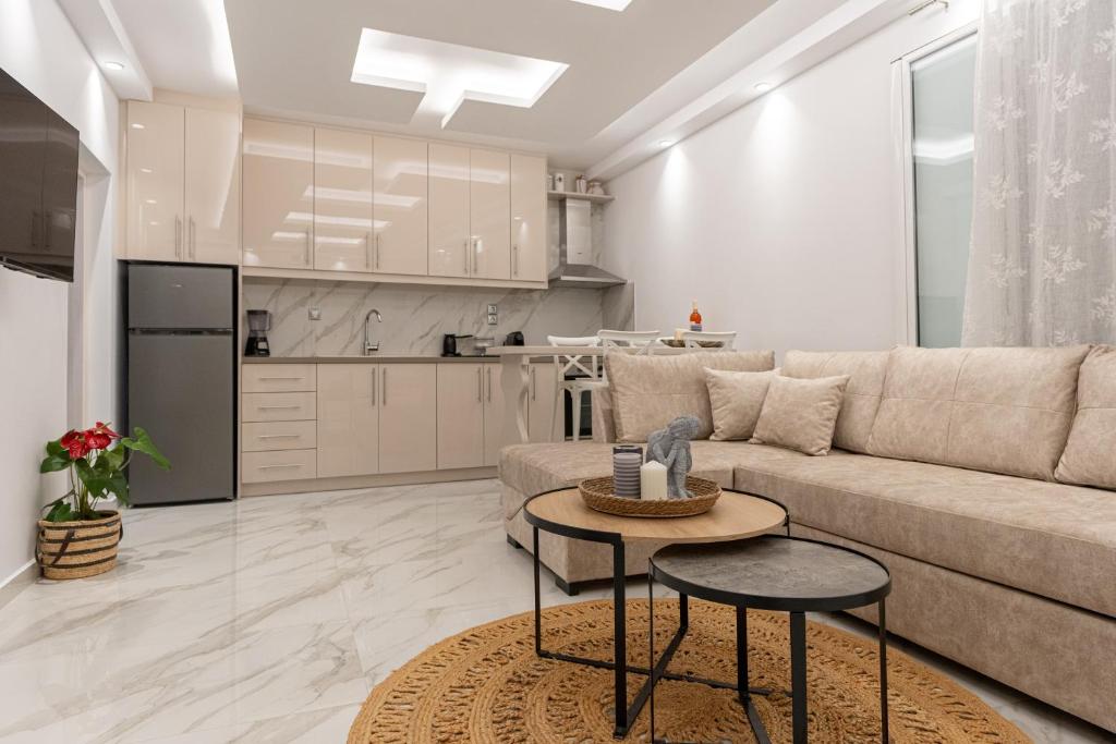 Kuchyň nebo kuchyňský kout v ubytování Meraki Home