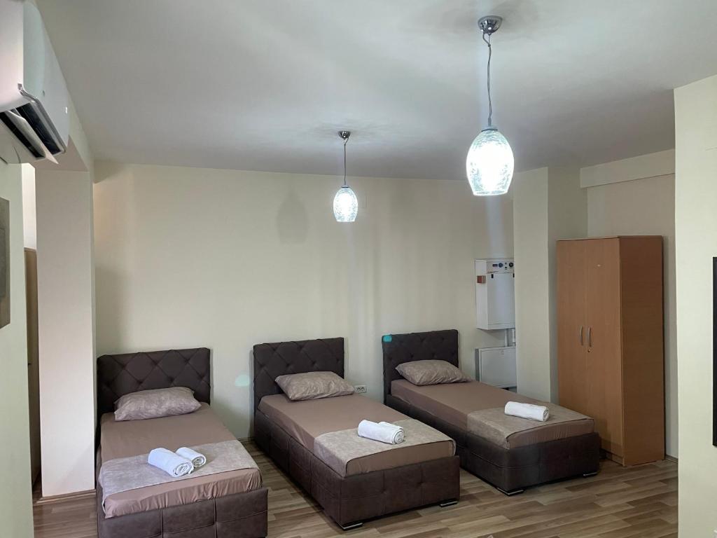 Postel nebo postele na pokoji v ubytování Hotel Balkan