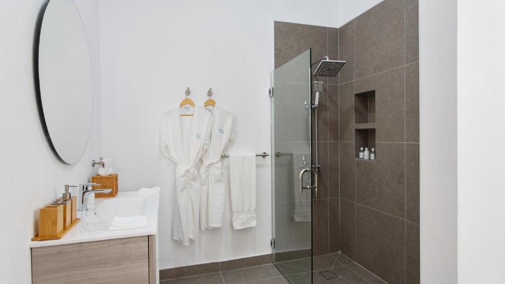 Een badkamer bij Châlet Genesis