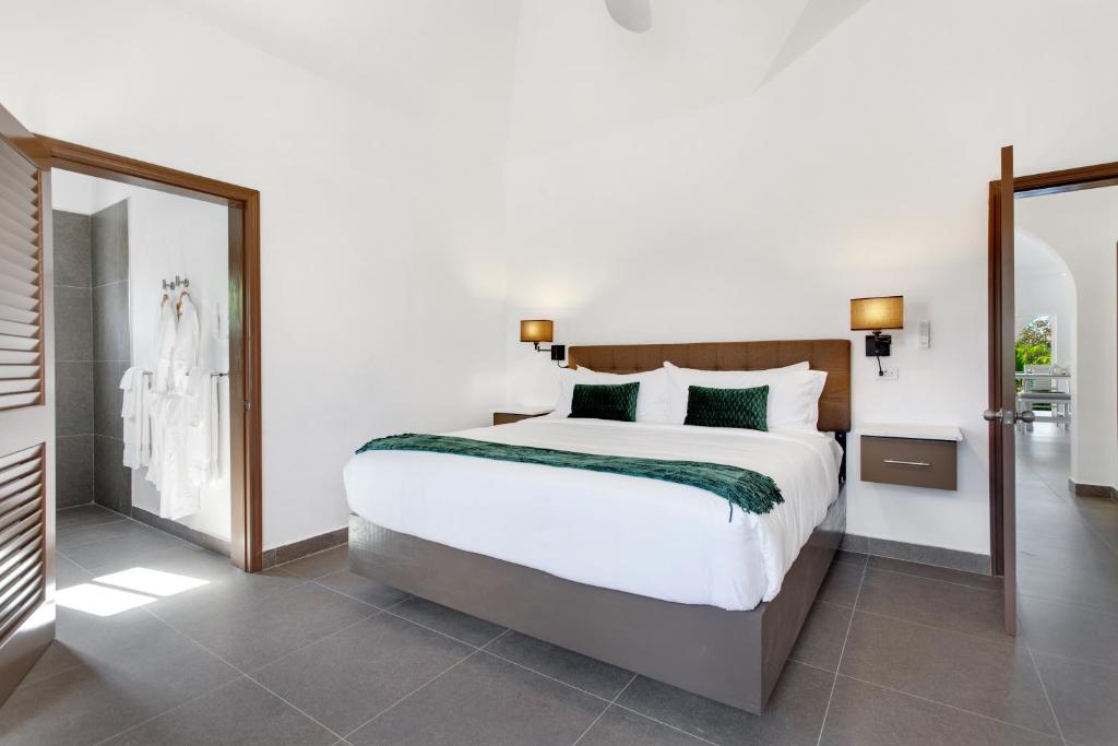 Een bed of bedden in een kamer bij Châlet Genesis