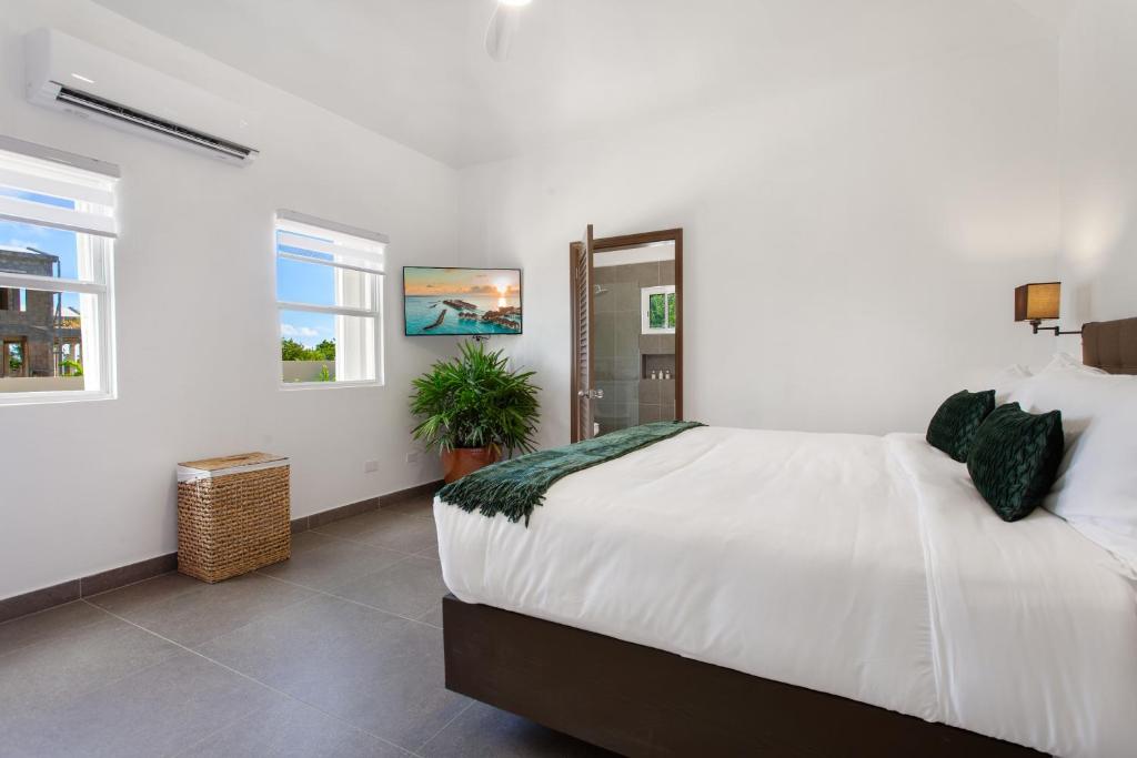 Een bed of bedden in een kamer bij Châlet Genesis