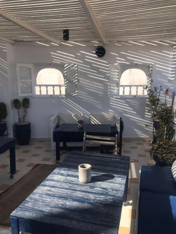 Oleskelutila majoituspaikassa Hôtel Riad Gnaoua