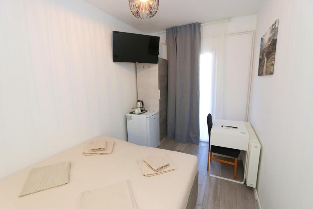 Postel nebo postele na pokoji v ubytování Pansion Comfort Sidro