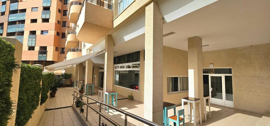 Balkón nebo terasa v ubytování Hostel Residencia Alfil