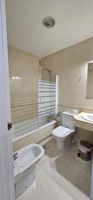 Koupelna v ubytování Hostel Residencia Alfil