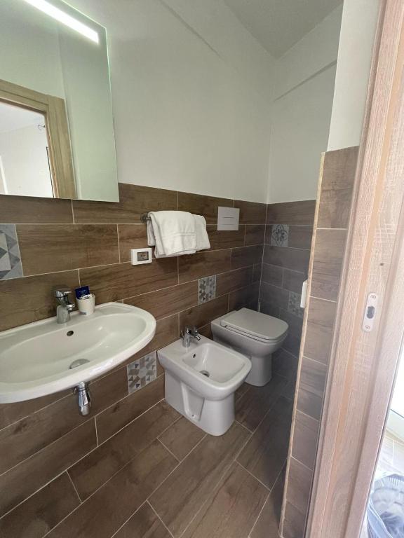 Koupelna v ubytování Hotel Cortese