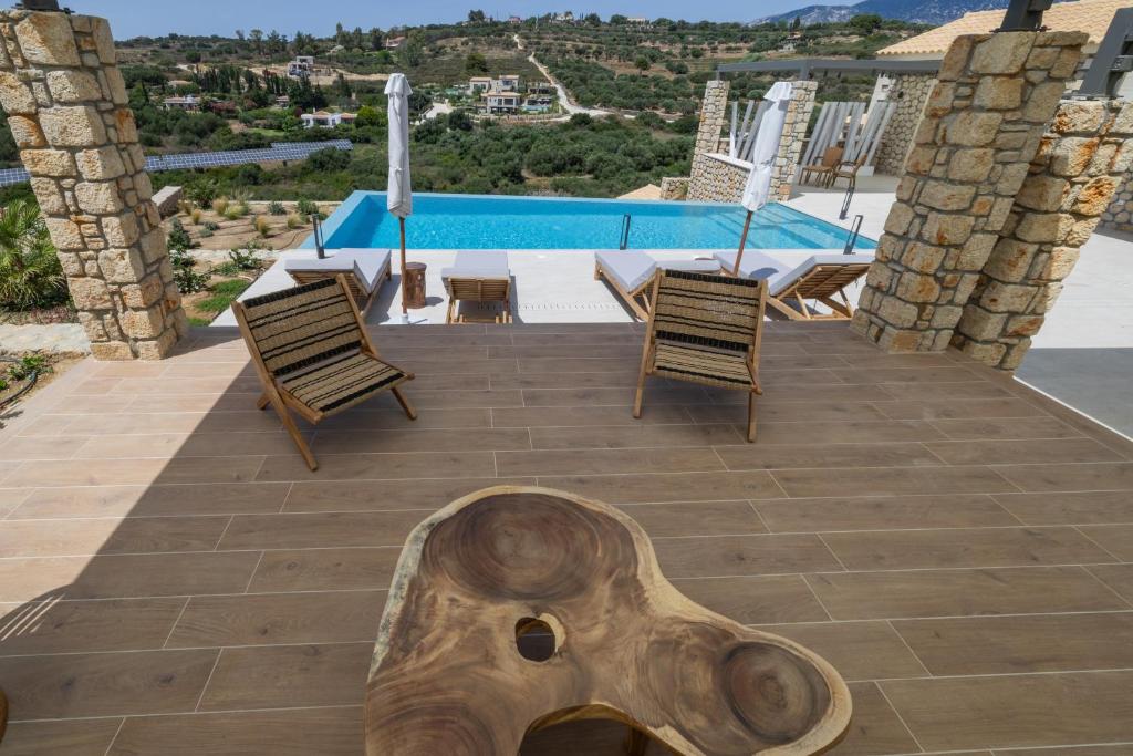 Bazén v ubytování Zeus Luxury Villas - Villa Poseidon nebo v jeho okolí