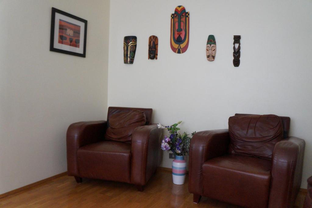 Posezení v ubytování Skógar Apartment