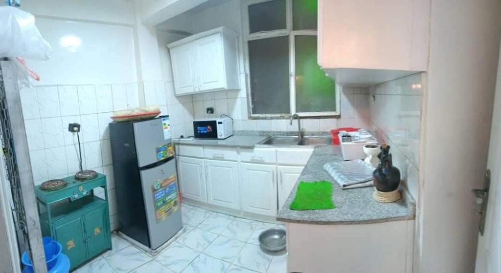 Kuchyň nebo kuchyňský kout v ubytování Go there Inn