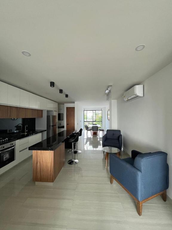 Kuchyň nebo kuchyňský kout v ubytování Avelar