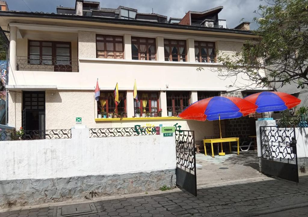 Budova, kde se bed and breakfast nachází