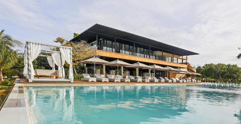 Bazén v ubytování Amorita Resort Bohol nebo v jeho okolí