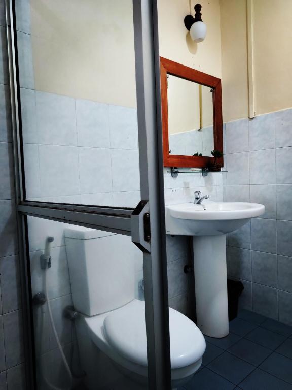 Koupelna v ubytování Grand Colonial Viveka