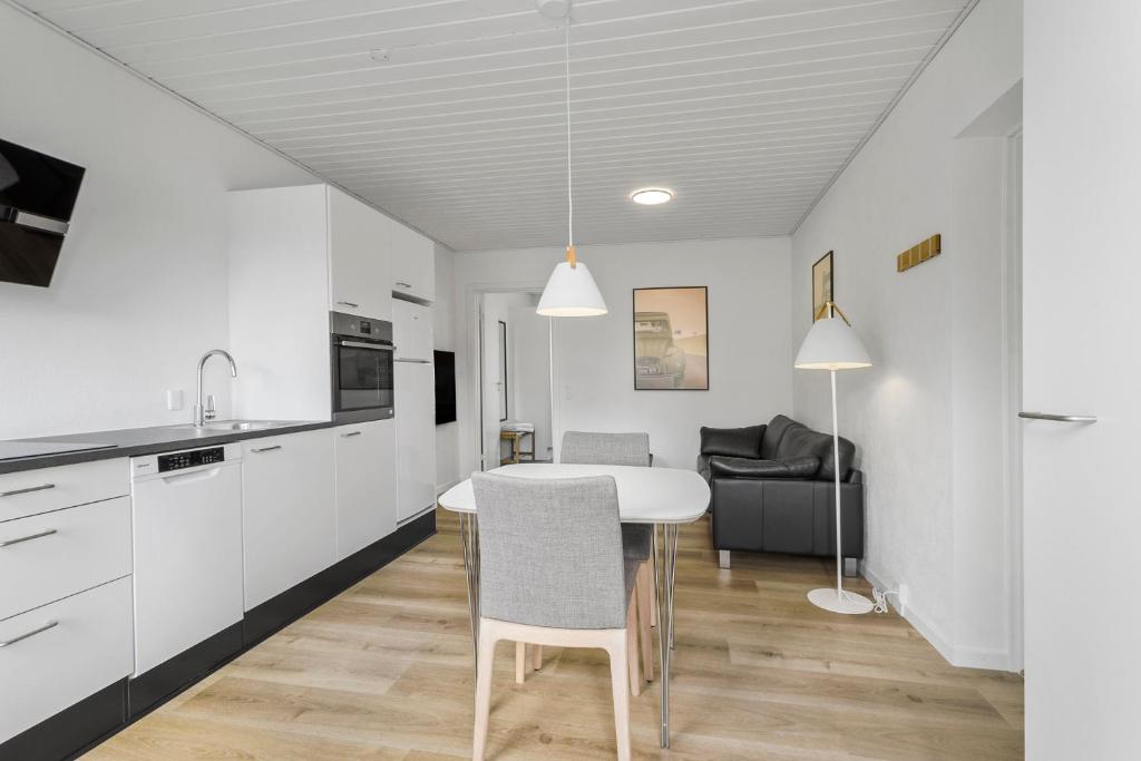 Kuchyň nebo kuchyňský kout v ubytování Hotel Litorina Appartements