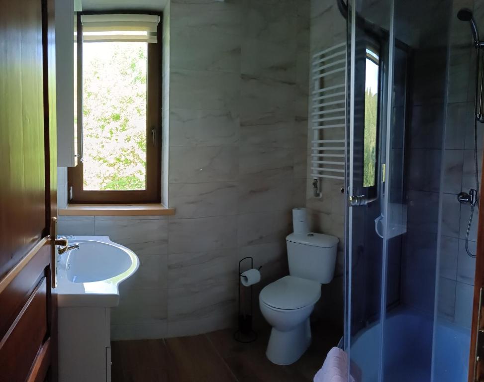Kúpeľňa v ubytovaní Kyczyrka